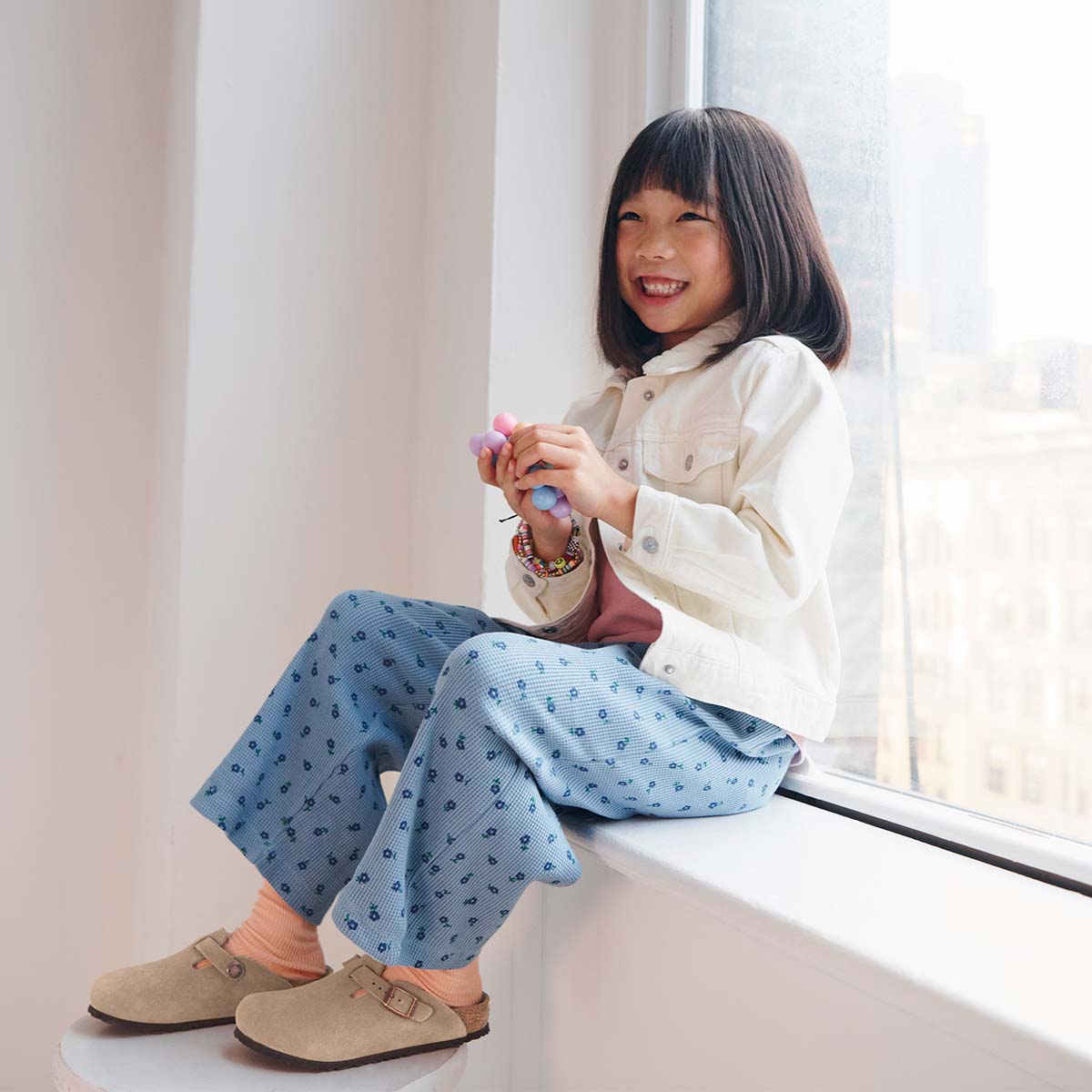 Birkenstock Boston Kids Taupe כפכפי בוסטון טיופ ילדים