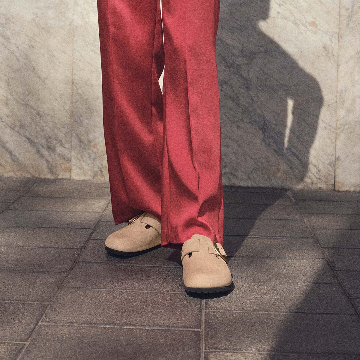 Birkenstock Boston Big Buckle Sandcastle כפכפי בירקנשטוק בוסטון לנשים