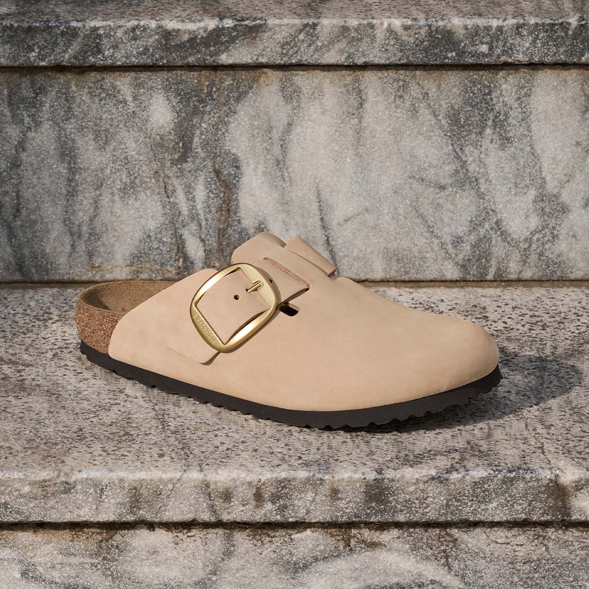 Birkenstock Boston Big Buckle Sandcastle כפכפי בירקנשטוק בוסטון לנשים