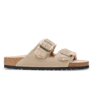 Birkenstock Arizona Shearling Taupe בירקנשטוק אריזונה פרווה טיופ כפכפי נשים