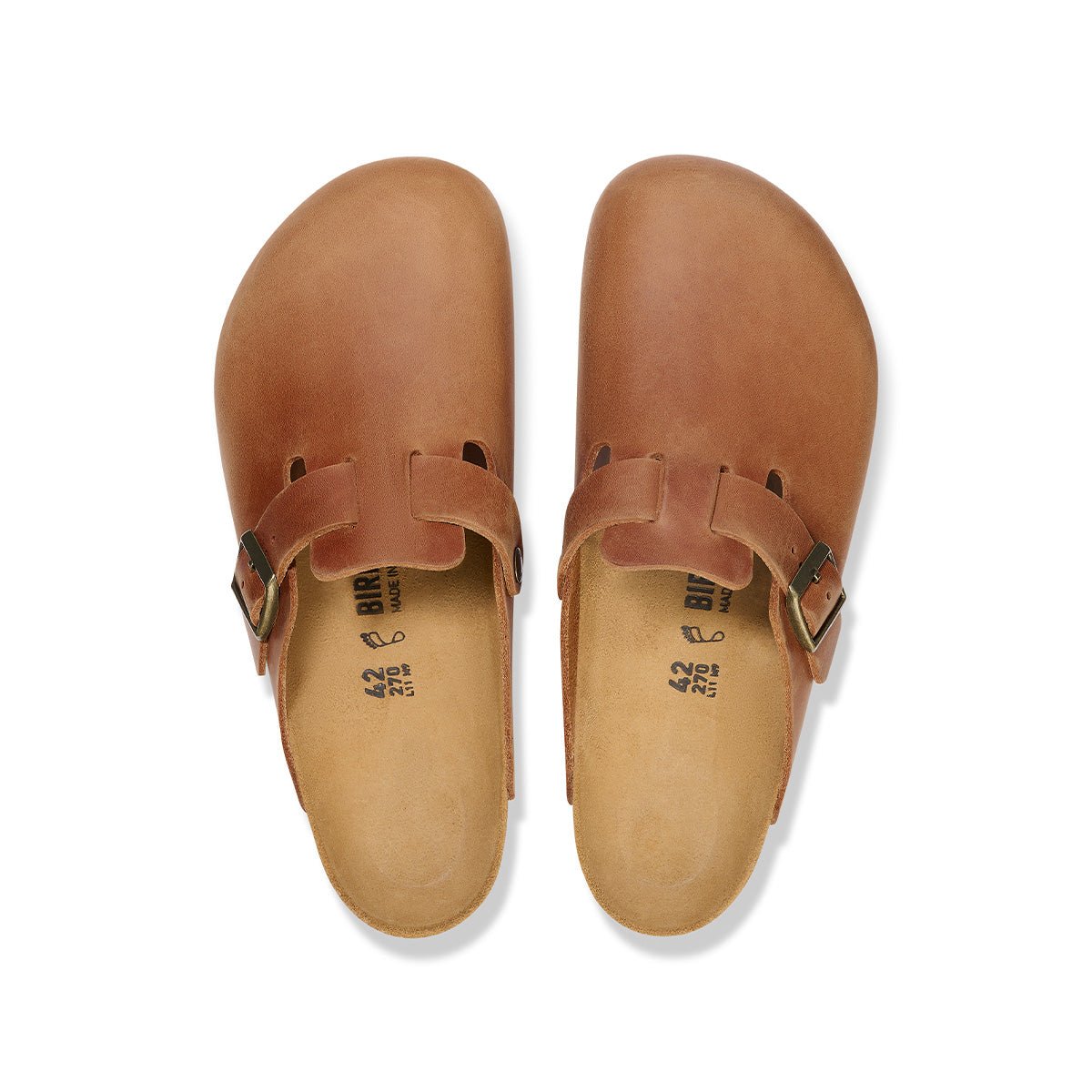 Birkenstock Boston Cognac כפכפי בירקנשטוק בוסטון לנשים