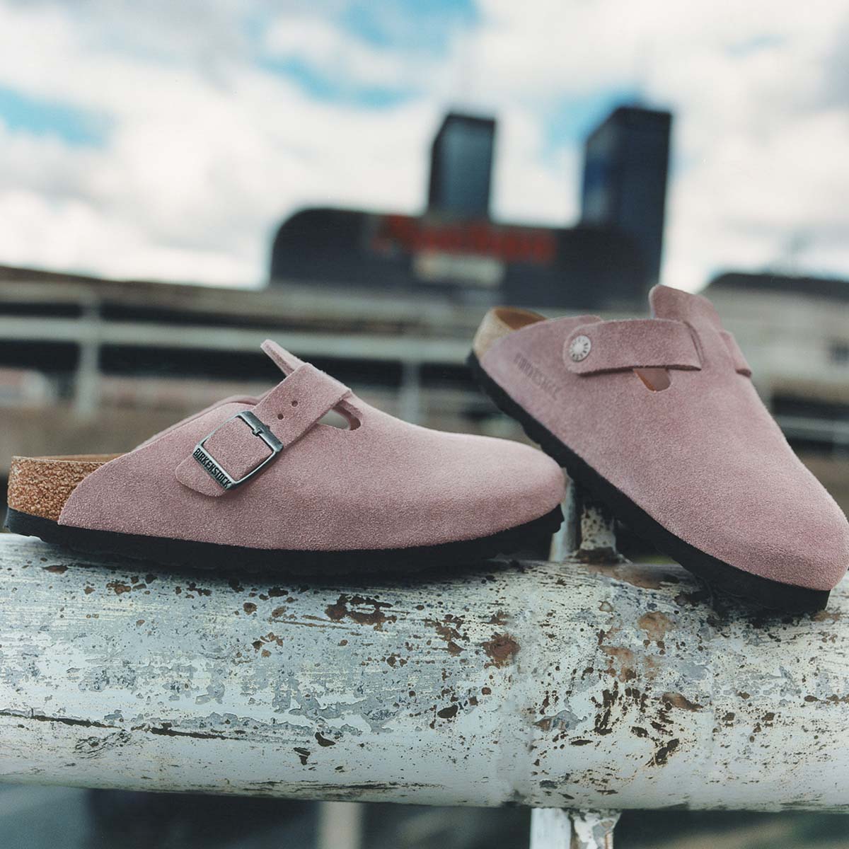 Birkenstock Boston Faded Purple כפכפי בוסטון סגול לנשים