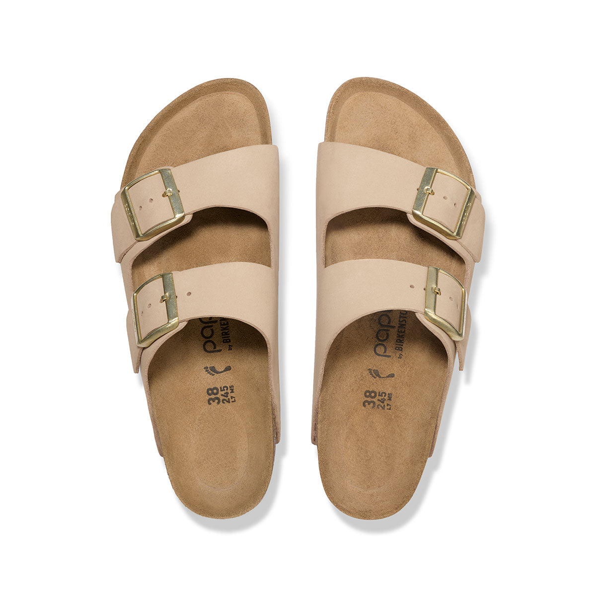 Birkenstock Arizona PAP Flex Platform Sandcastle כפכפי בירקנשטוק אריזונה סנד