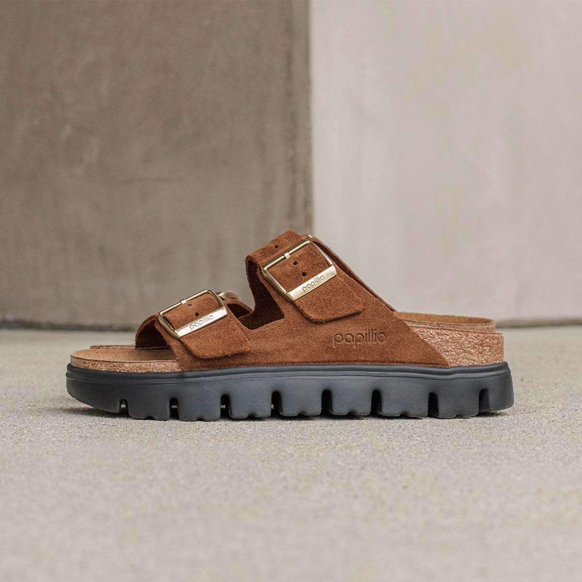 Birkenstock Arizona Chunky Dark Tea כפכפי בירקנשטוק אריזונה צאנקי חום תה