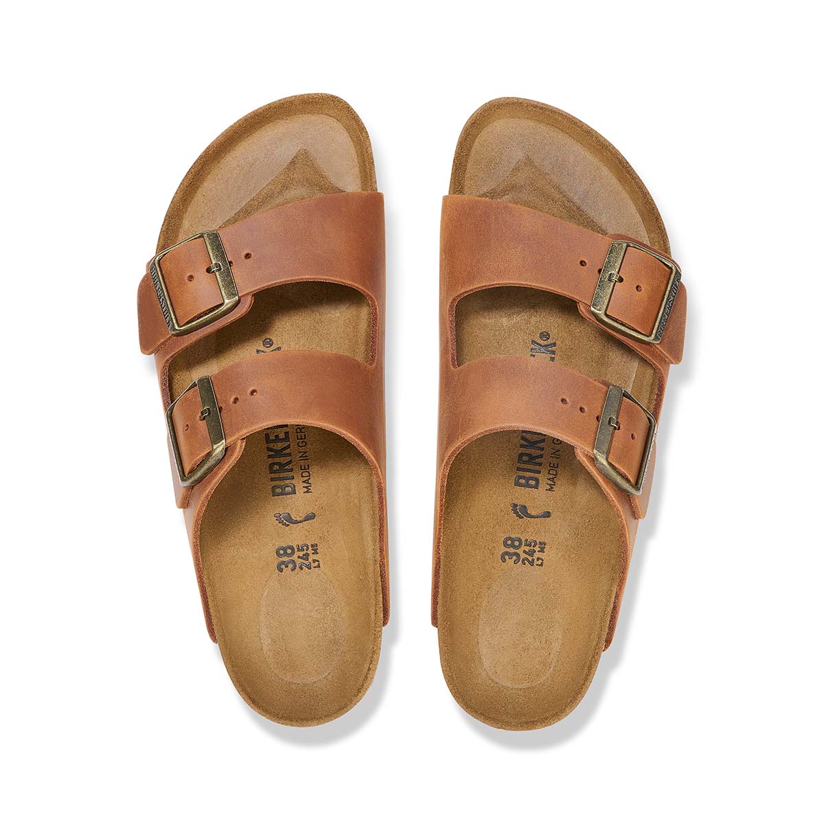 Birkenstock Arizona Cognac כפכפי בירקנשטוק אריזונה קוניאק לנשים