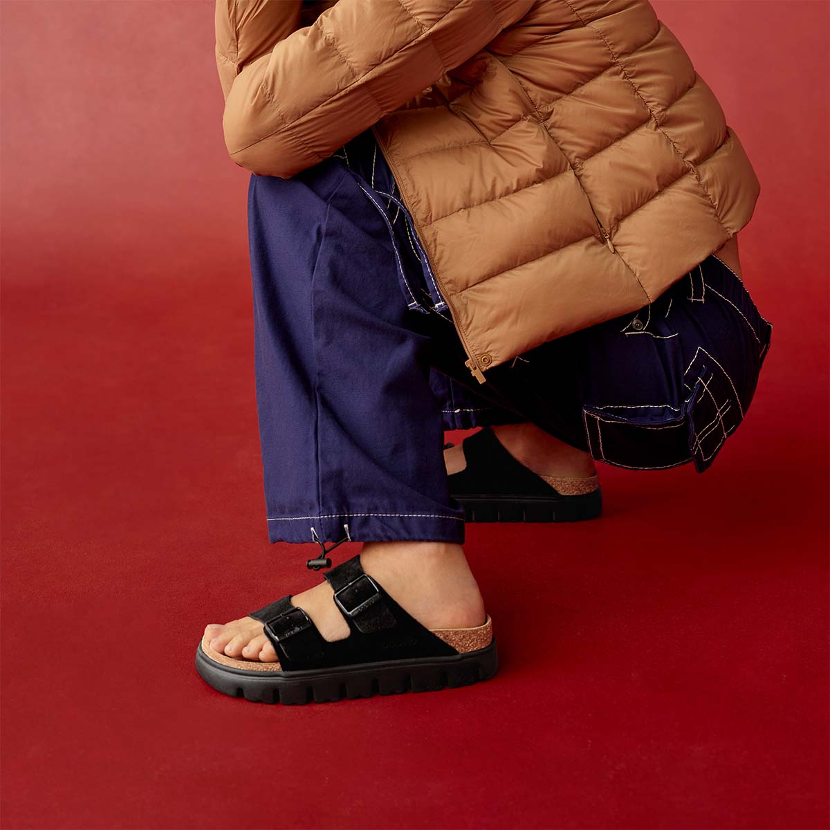 Birkenstock Arizona Chunky Black כפכפי בירקנשטוק אריזונה לנשים צאנקי שחור