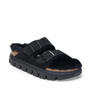 Birkenstock Arizona Chunky Shearling Black כפכפי נשים