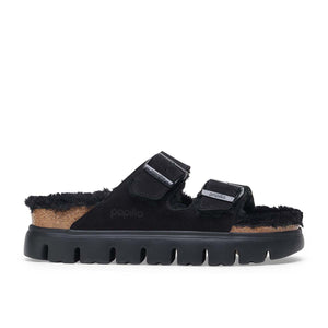 Birkenstock Arizona Chunky Shearling Black כפכפי נשים