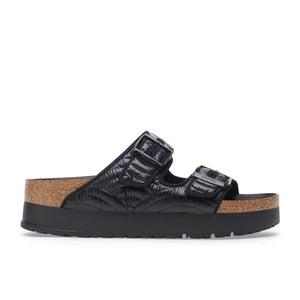 Birkenstock Arizona Platform Flex Puff Black כפכפי בירקנשטוק לנשים
