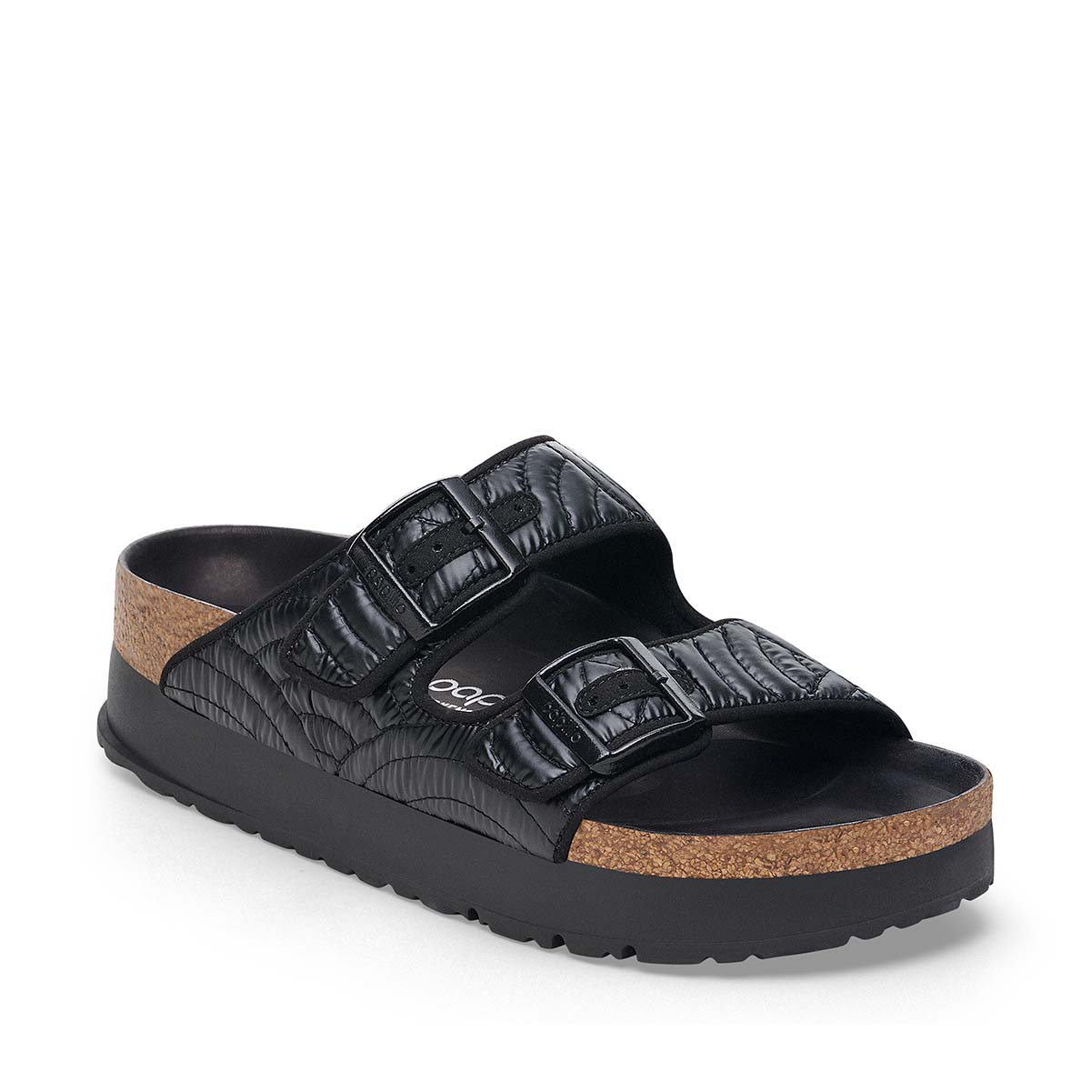Birkenstock Arizona Platform Flex Puff Black כפכפי בירקנשטוק לנשים