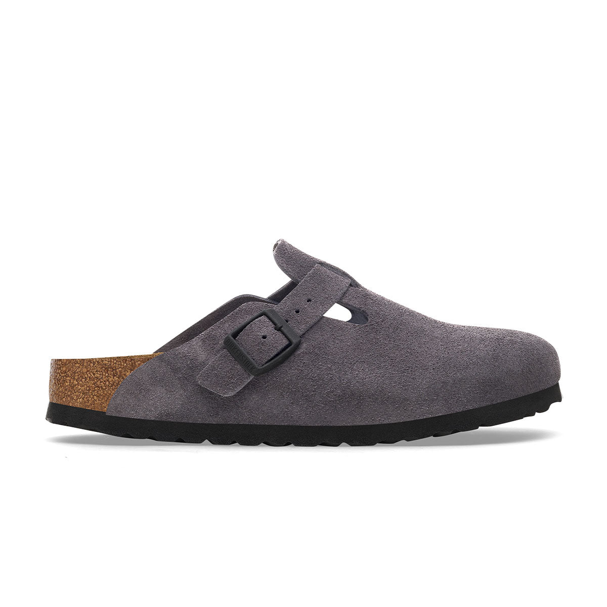 Birkenstock Boston Velvet Grey כפכפי בירקנשטוק בוסטון קטיפה אפור