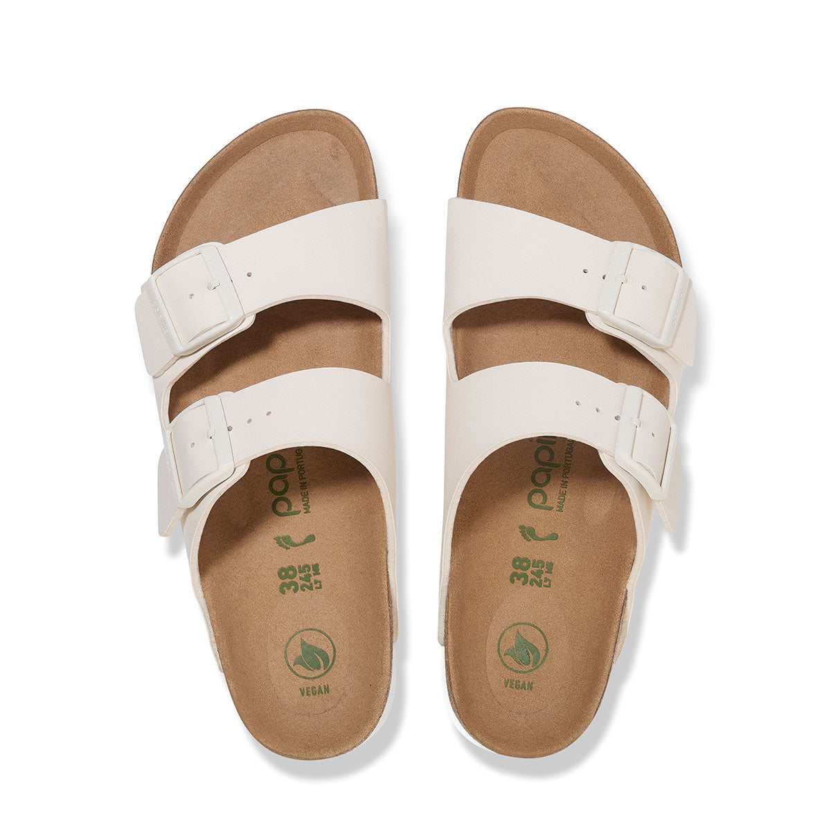Birkenstock Arizona PAP Flex Platform Eggshell כפכפי אריזונה פלקס פלטפורם אגשל