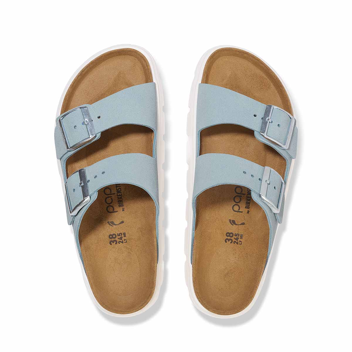 Birkenstock Arizona PAP Chunky Baby Blue כפכפי בירקנשטוק אריזונה צ'אנקי כחול בייבי