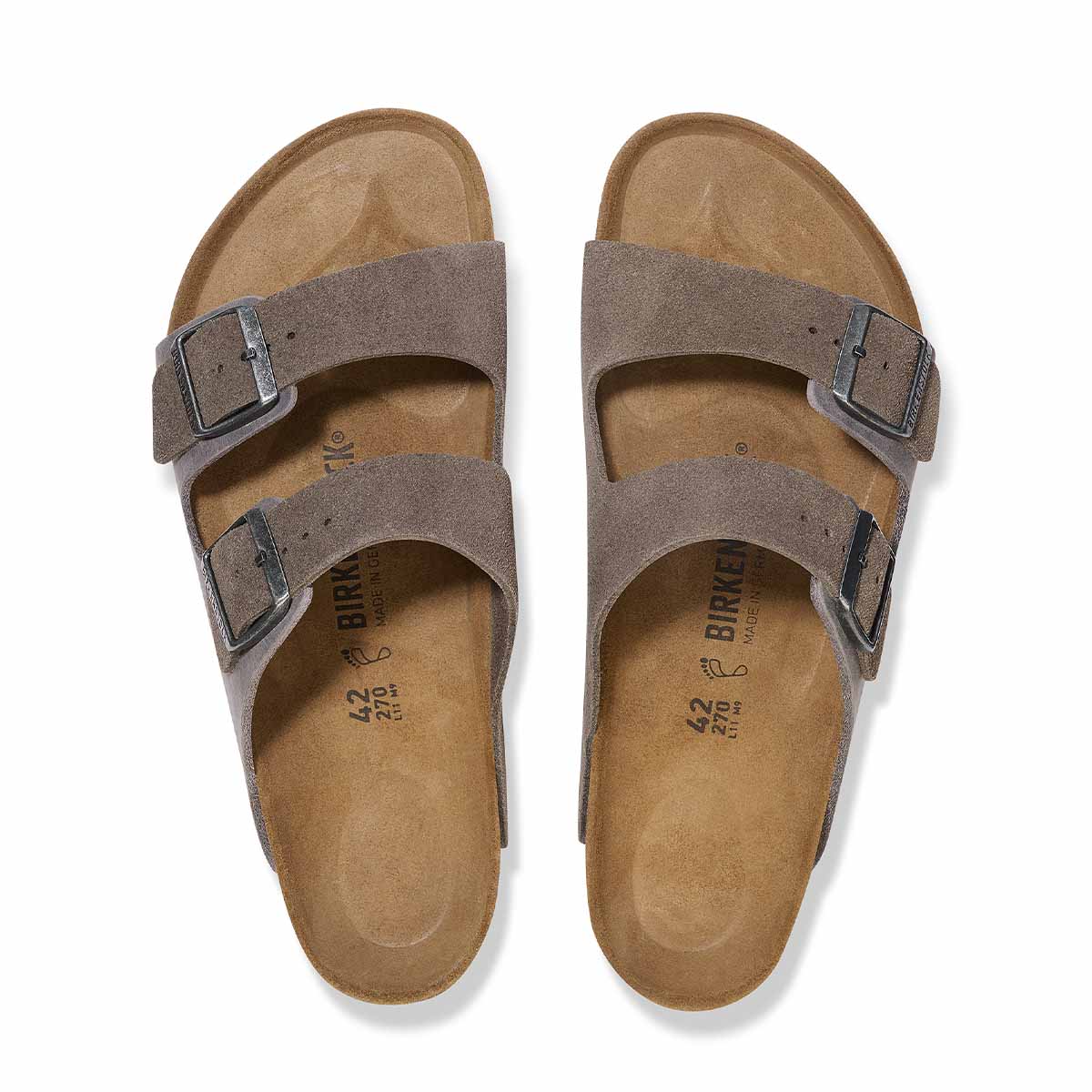 Birkenstock Arizona BS Concrete Gray Men כפכפי בירקנשטוק אריזונה אפור לגברים