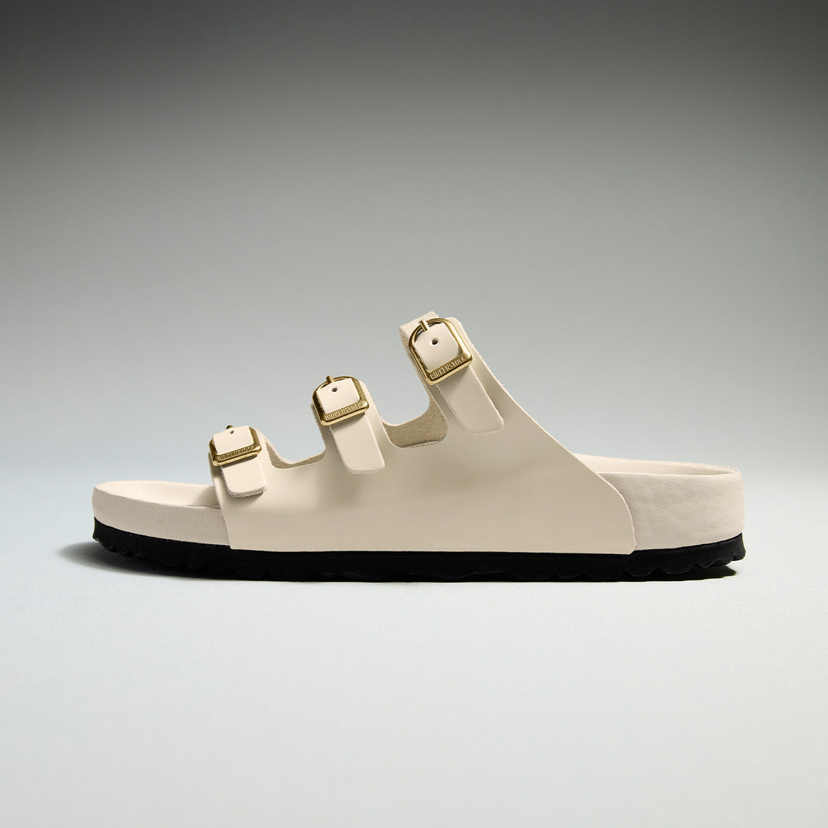 Birkenstock Florida Fresh High-Shine Ecru כפכפי בירקנשטוק פלורידה לנשים