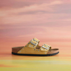 Birkenstock Arizona Rivet Border Ochre כפכפי בירקנשטוק אריזונה צהוב לנשים