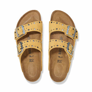 Birkenstock Arizona Rivet Border Ochre כפכפי בירקנשטוק אריזונה צהוב לנשים