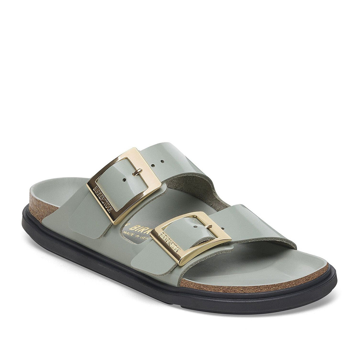 Birkenstock Arizona Droplet Buckle High-Shine Pure Sage כפכפי אריזונה דרופלט אבזם סייג' לנשים