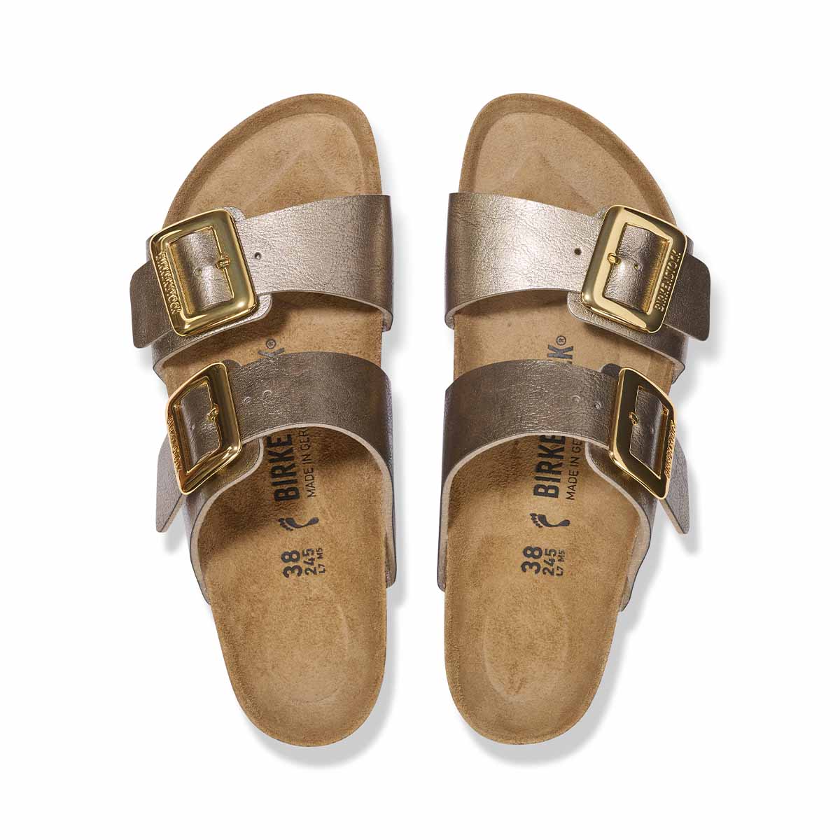 Birkenstock Sydney Cushion Buckle Graceful Taupe כפכפי בירקנשטוק סידני אבזם טיופ