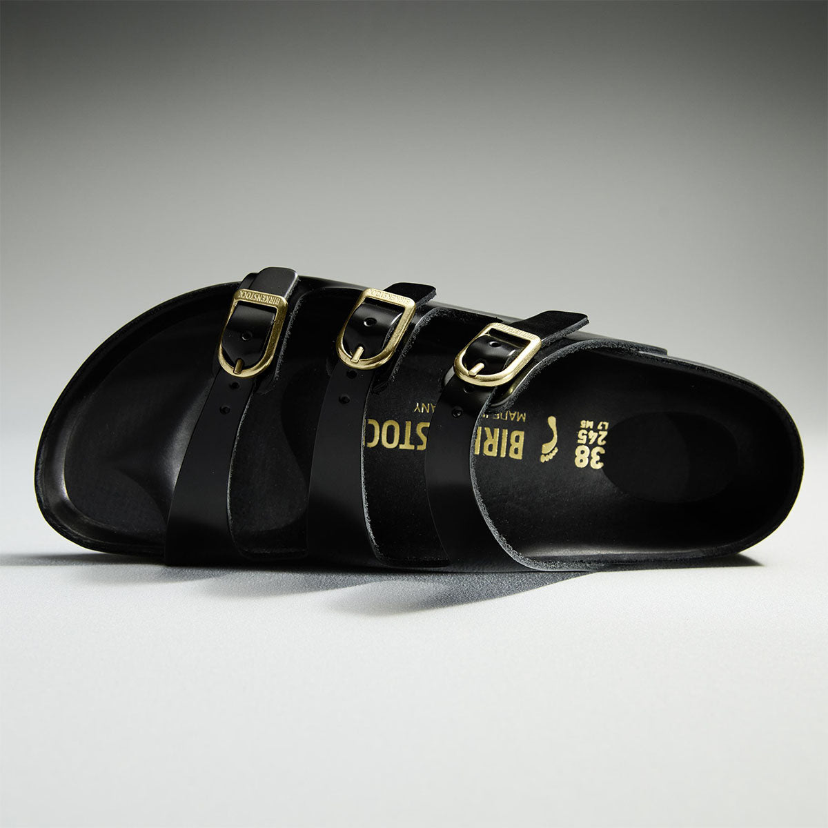 Birkenstock Florida Fresh High-Shine Black כפכפי בירקנשטוק לנשים