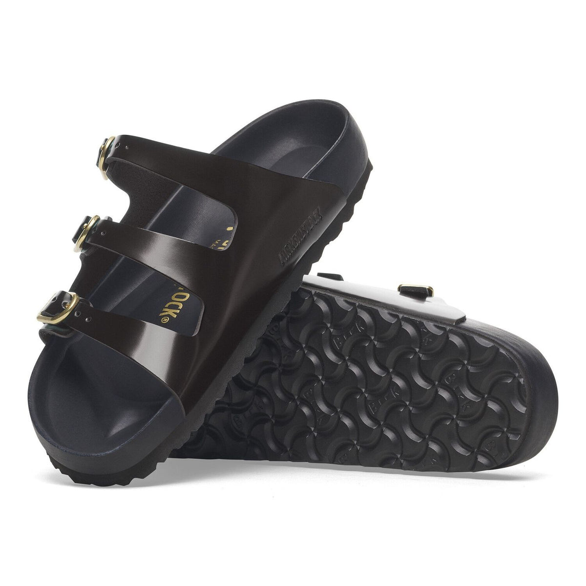 Birkenstock Florida Fresh High-Shine Black כפכפי בירקנשטוק לנשים