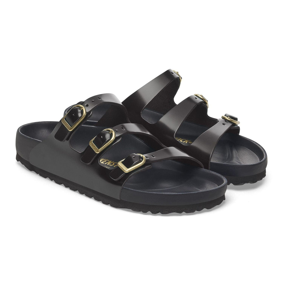 Birkenstock Florida Fresh High-Shine Black כפכפי בירקנשטוק לנשים