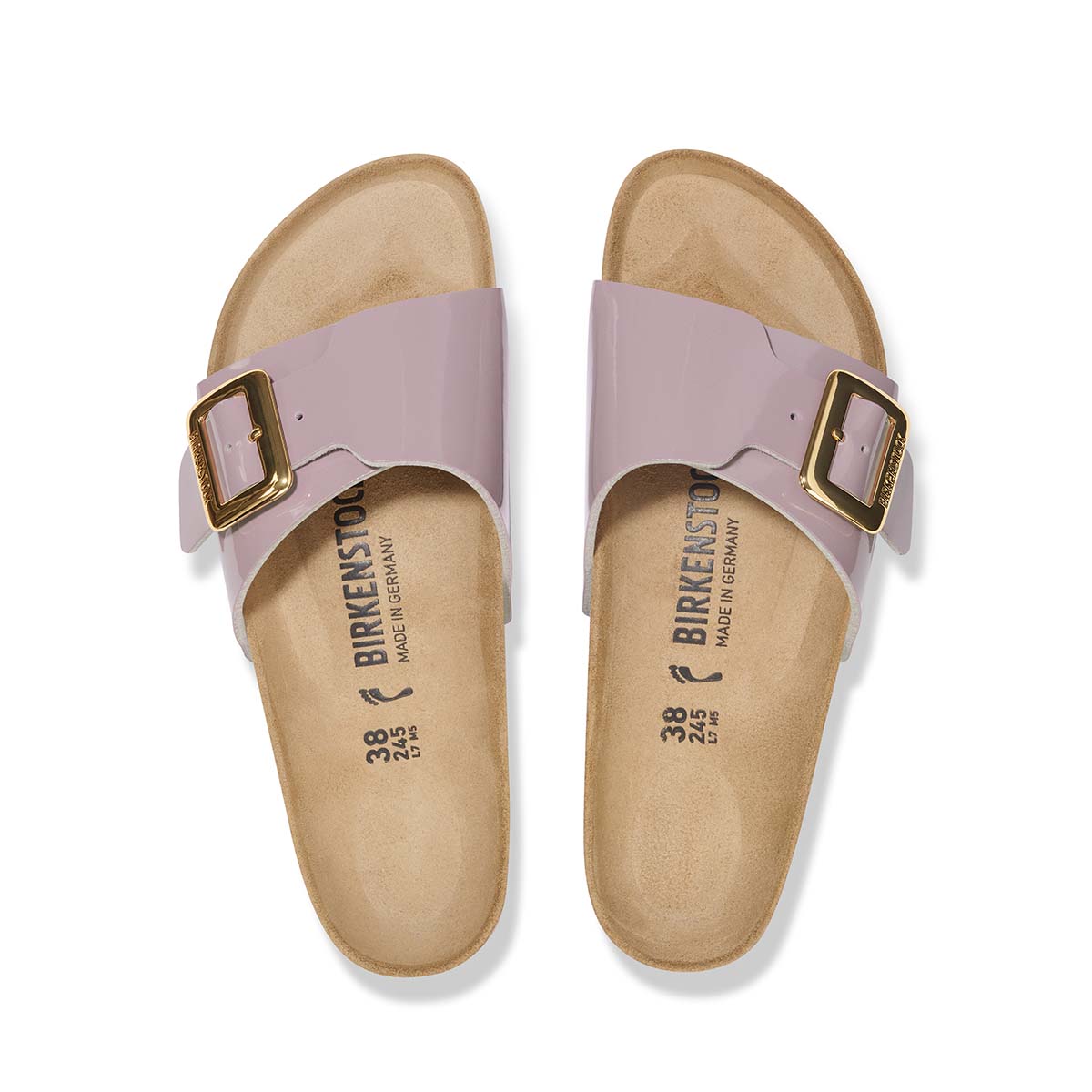 Birkenstock Catalina Cushion Buckle Patent Faded Purple כפכפי בירקנשטוק קטלינה לנשים