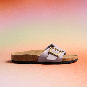 Birkenstock Catalina Cushion Buckle Patent Faded Purple כפכפי בירקנשטוק קטלינה לנשים