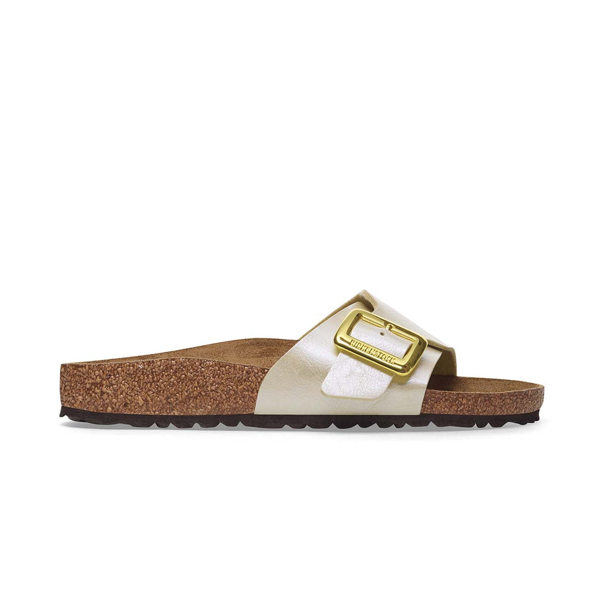 Birkenstock Catalina Cushion Buckle Graceful Pearl White קטלינה אבזם לבן פנינה