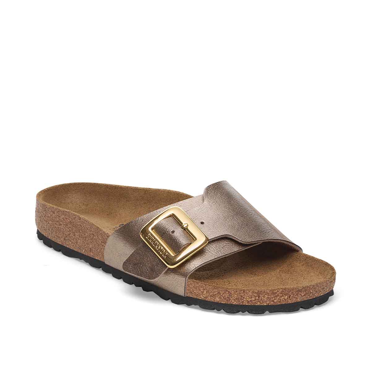 Birkenstock Catalina Cushion Buckle Graceful Taupe כפכפי קטלינה אבזם טיופ