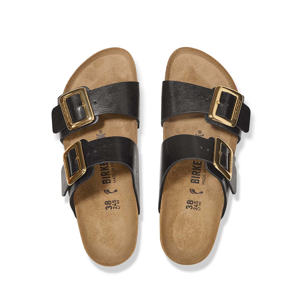 Birkenstock Sydney Cushion Buckle Graceful Licorice כפכפי בירקנשטוק סידני לנשים