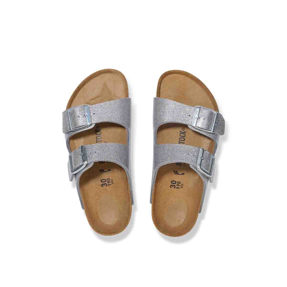 Birkenstock Arizona Kids BS Sparkling Light Silver כפכפי אריזונה ילדים ספרקל סילבר