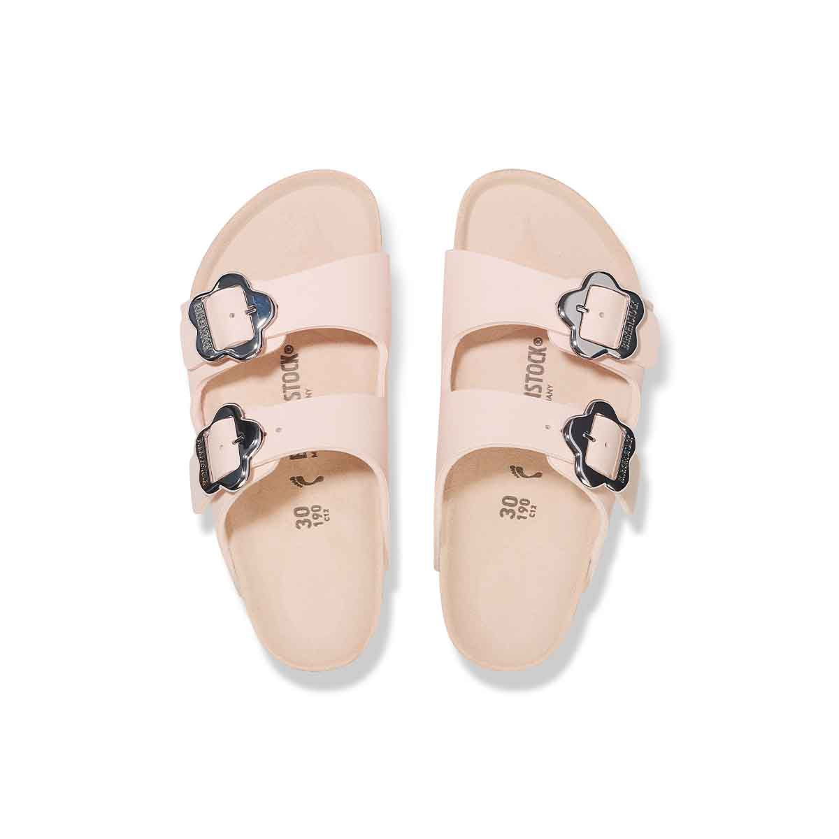 Birkenstock Arizona Flower Buckle Kids Light Rose כפכפי בירקנשטוק אריזונה אבזם פרח לייט רוז