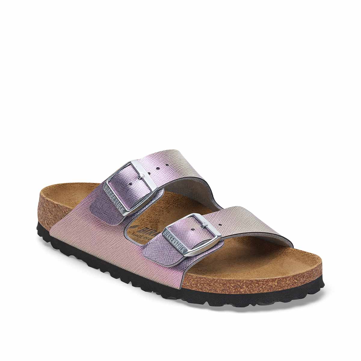 Birkenstock Arizona BS Saffiano Iridescent Viola כפכפי בירקנשטוק אריזונה ויולה