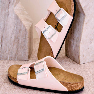 Birkenstock Arizona BS Saffiano Iridescent Light Rose כפכפי בירקנשטוק אריזונה לייט רוז