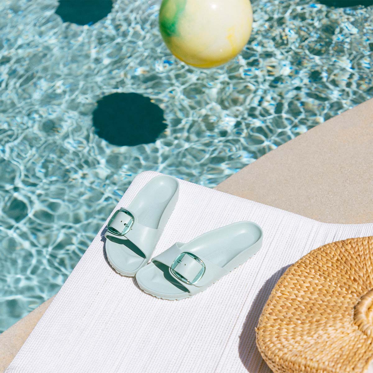 Birkenstock Madrid Big Buckle EVA Surf Green כפכפי בירקנשטוק לנשים מדריד אבזם