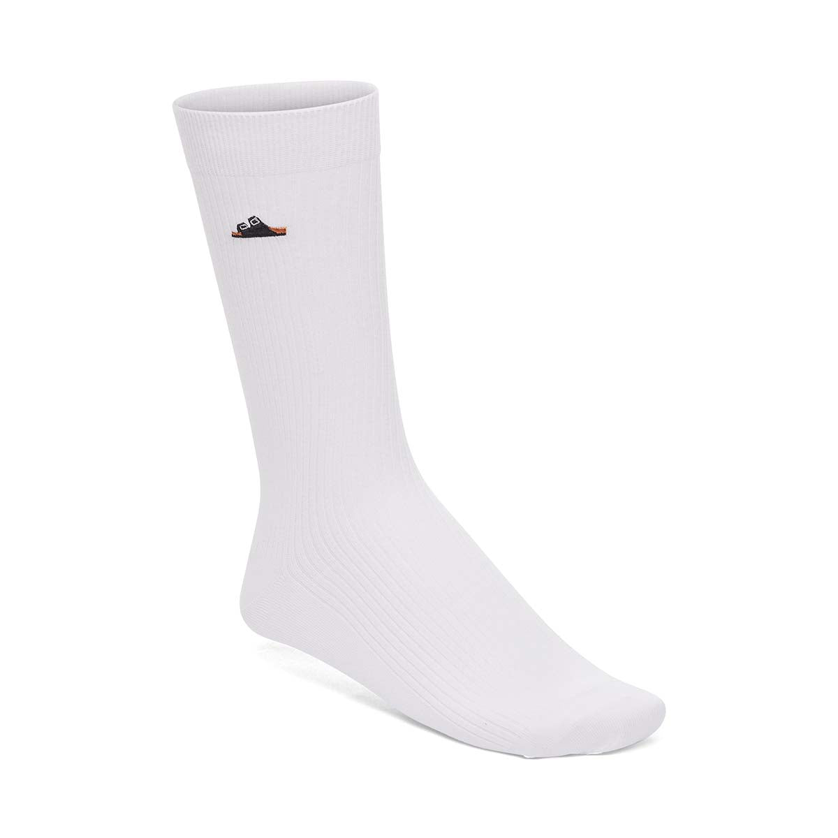 Birkenstock Cotton Ribbed Socks white גרבי בירקנשטוק יוניסקס
