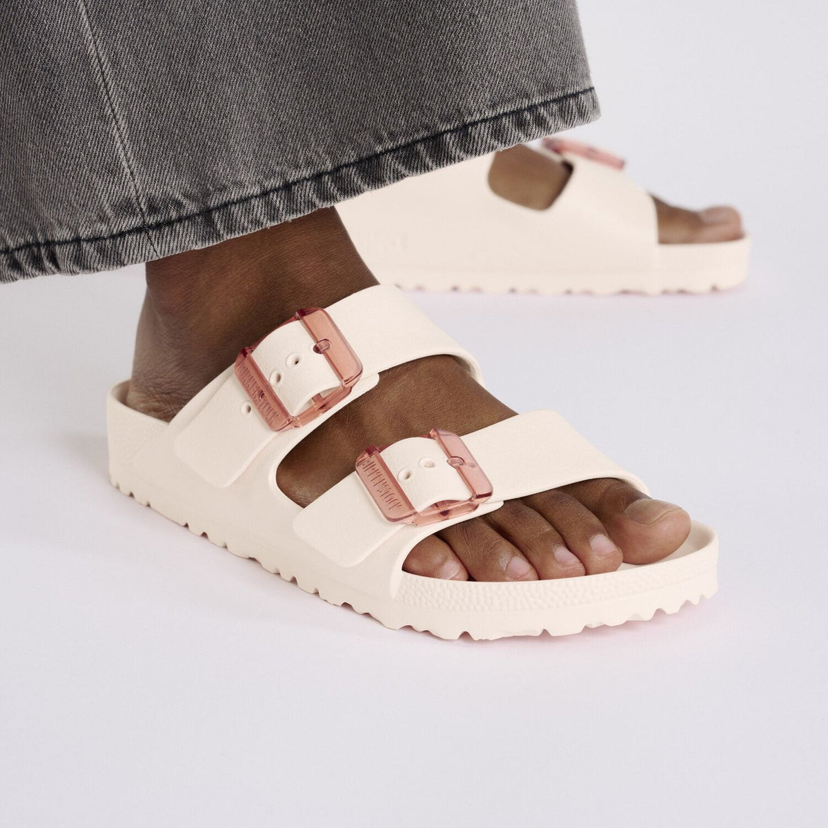 Birkenstock Arizona Stealth Buckle EVA Light Rose כפכפי נשים בירקנשטוק