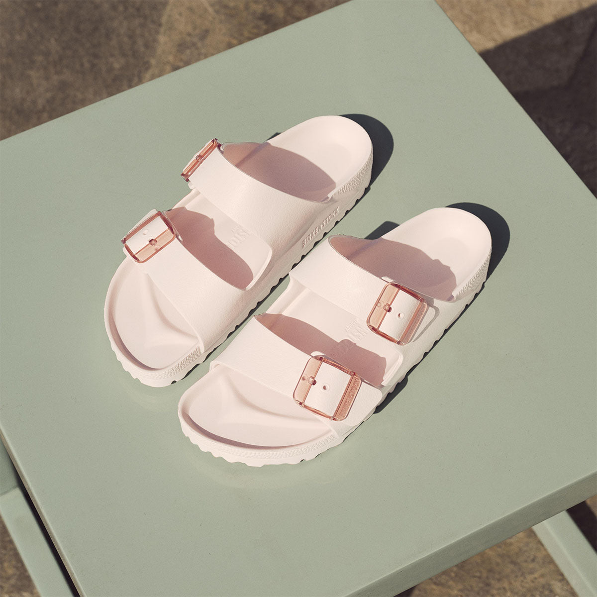 Birkenstock Arizona Stealth Buckle EVA Light Rose כפכפי נשים בירקנשטוק