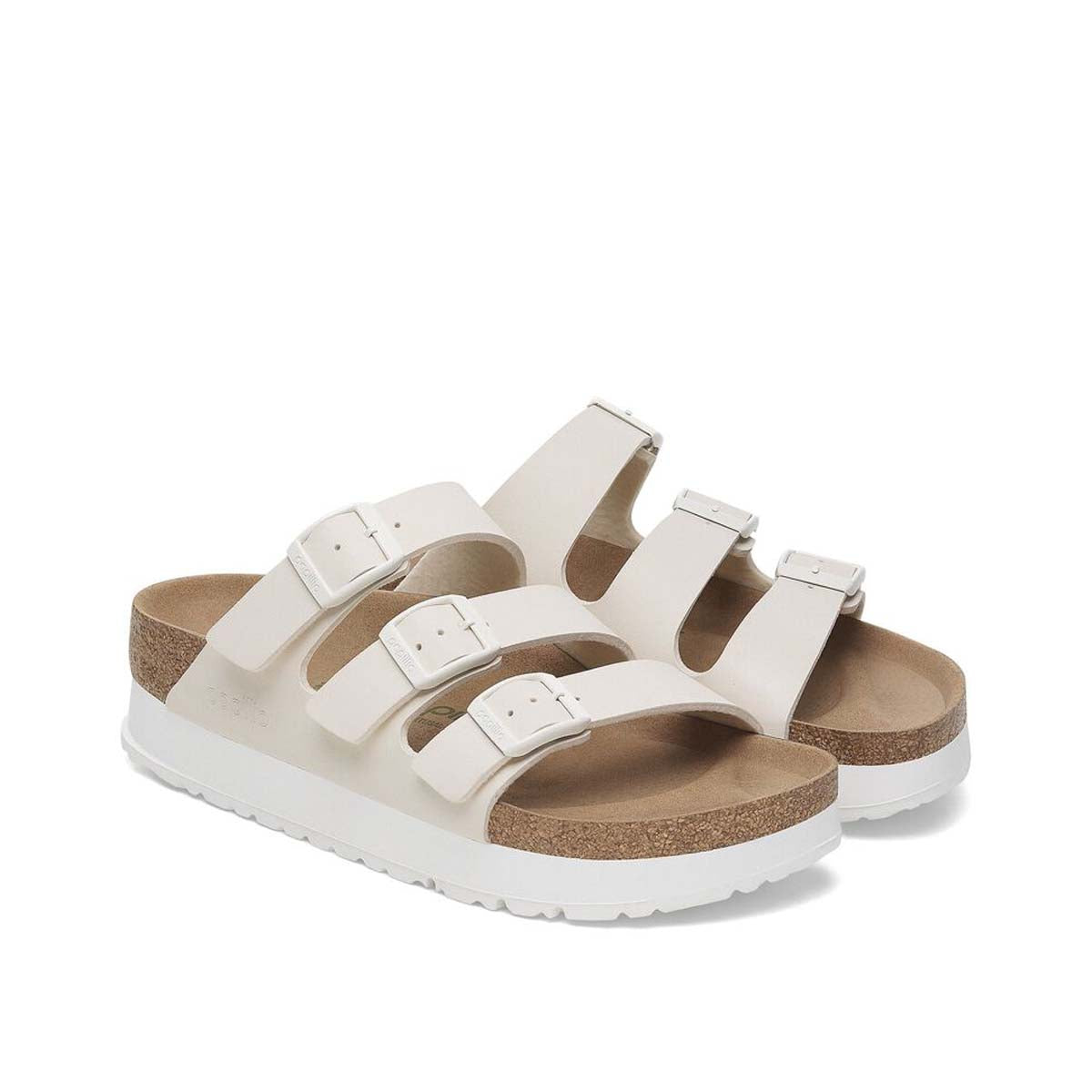 Birkenstock Florida III PAP Flex Platform Eggshell כפכפי בירקנשטוק פלורידה פלטפורם אגשל