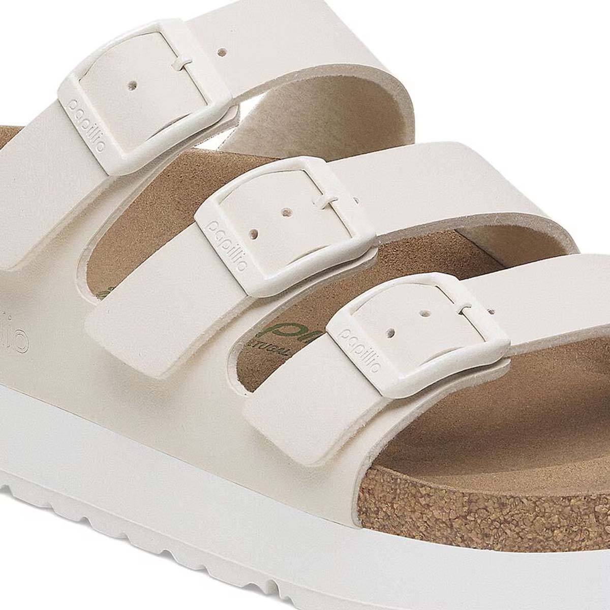 Birkenstock Florida III PAP Flex Platform Eggshell כפכפי בירקנשטוק פלורידה פלטפורם אגשל