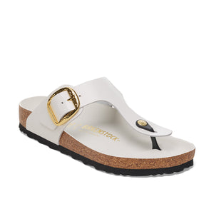 Birkenstock Gizeh Big Buckle High-Shine Antique White כפכפי בירקנשטוק גיזה לנשים