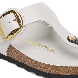 Birkenstock Gizeh Big Buckle High-Shine Antique White כפכפי בירקנשטוק גיזה לנשים