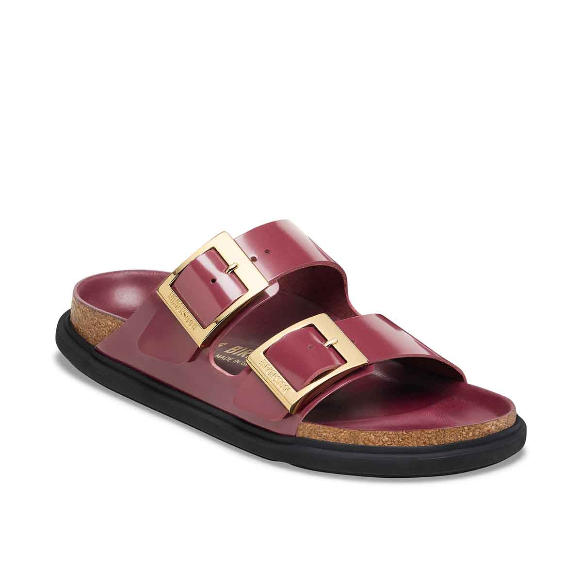 Birkenstock Arizona Droplet Buckle Zinfandel High Shine כפכפי בירקנשטוק אריזונה לנשים