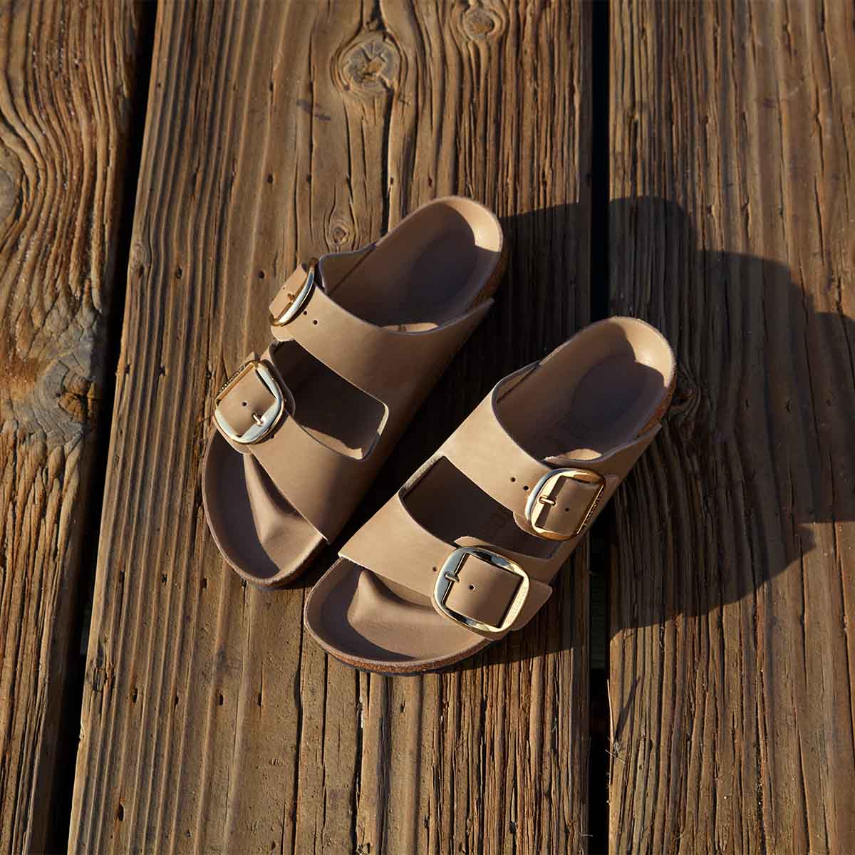 Birkenstock Arizona Big Buckle Tabacco Brown כפכפי אריזונה אבזם גדול חום טבק לנשים