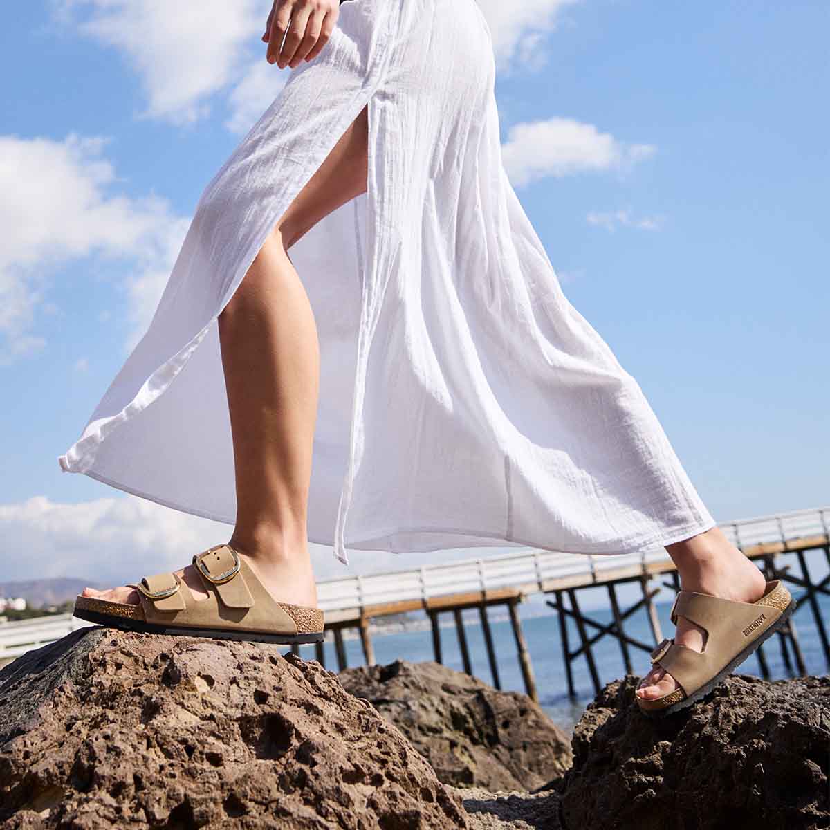 Birkenstock Arizona Big Buckle Tabacco Brown כפכפי אריזונה אבזם גדול חום טבק לנשים