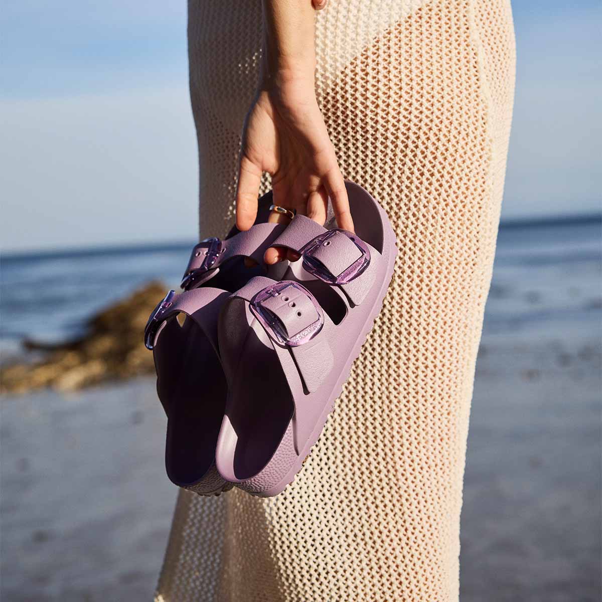 Birkenstock Arizona Big Buckle EVA Mauve כפכפי בירקנשטוק אריזונה אבזם סגול