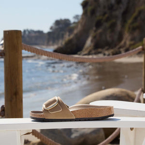 Birkenstock Madrid Big Buckle Tabacco Brown כפכפי בירקנשטוק מדריד אבזם גדול חום טבק