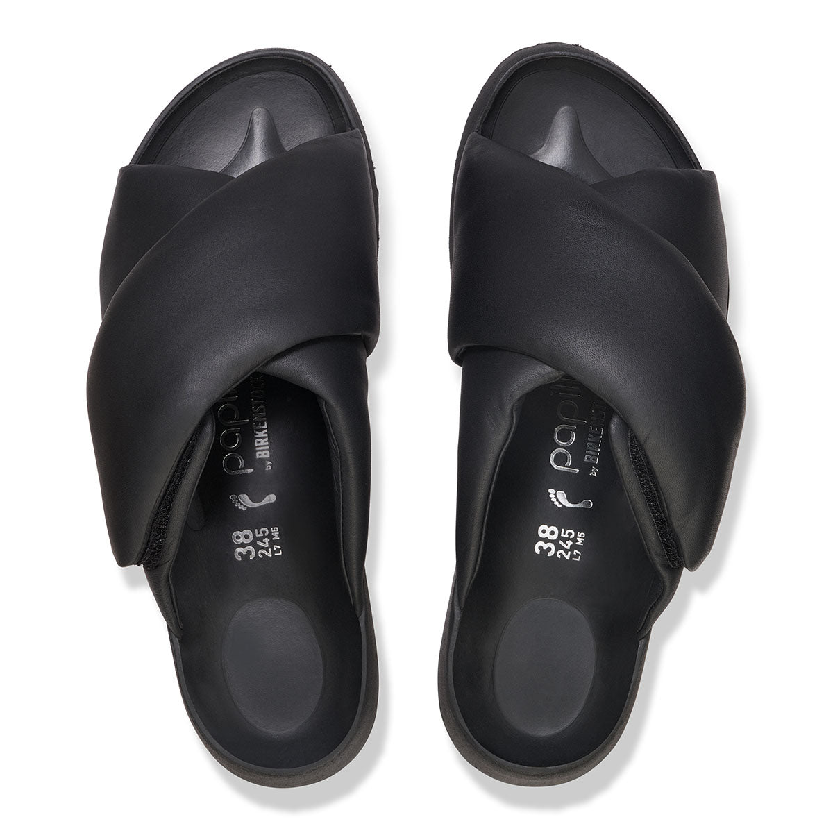 Birkenstock Theda Cross Strap Black Women כפכפי בירקנשטוק תדה שחור לנשים