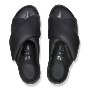 Birkenstock Theda Cross Strap Black Women כפכפי בירקנשטוק תדה שחור לנשים